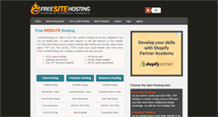 Desktop Screenshot of freesitehosting.com