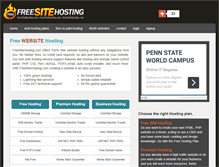 Tablet Screenshot of freesitehosting.com